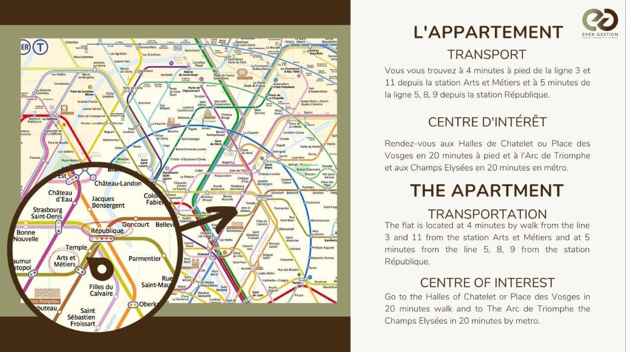 41.Typical Parisian Flat#4Pers#Le Marais#Beaubourg公寓 外观 照片